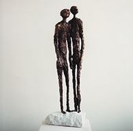 Altes Paar, Bronze, 2001, Guss Gießerei Noack, Berlin