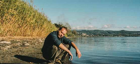 Albrecht Klink am Lago di Bolsena, Italien, 2003